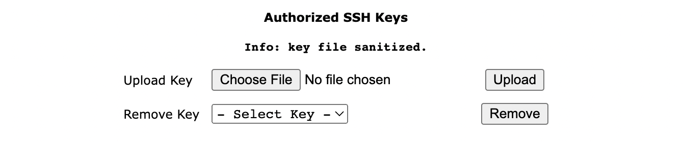 Manage authorized ssh keys